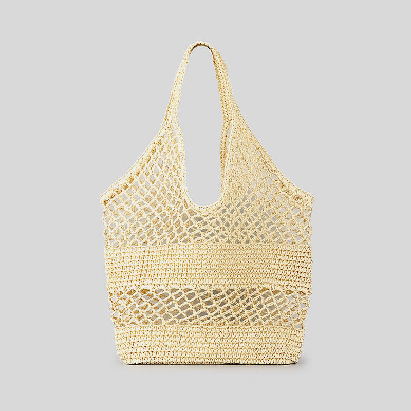 Beach Bag For Women Beach Holiday Hollow Woven Straw Bag