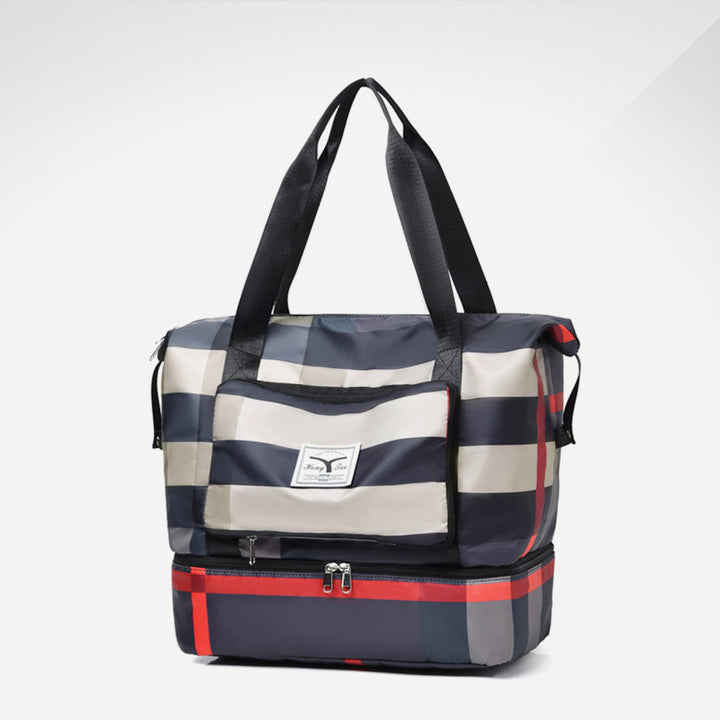 Travel Duffel Bag Sports Gym Shoulder Overnight Bag with Shoes Compartment