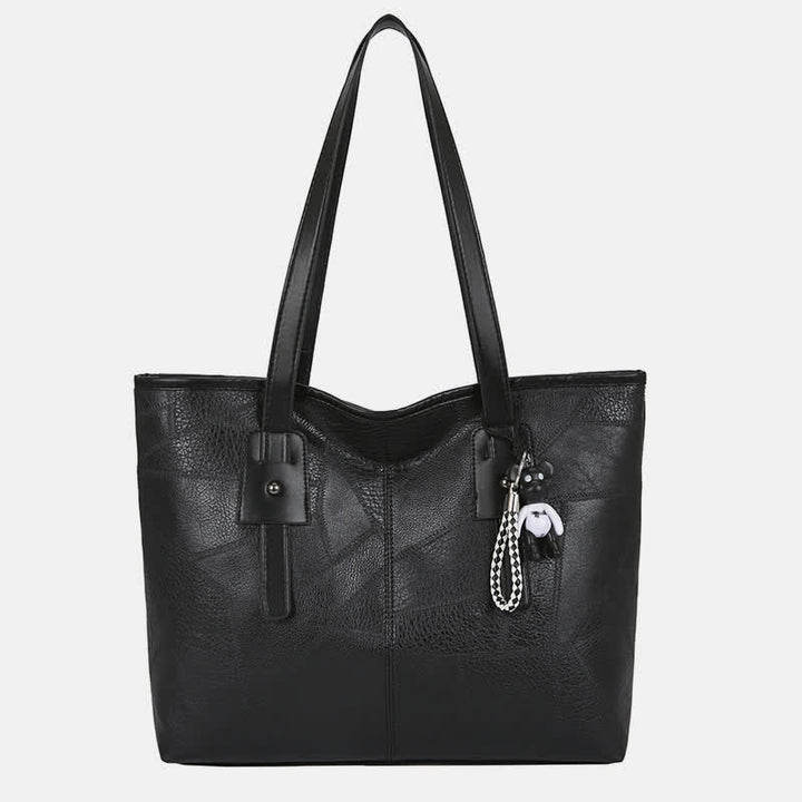 Women Soft Faux Leather Tote Shoulder Bag Large Capacity Handbag