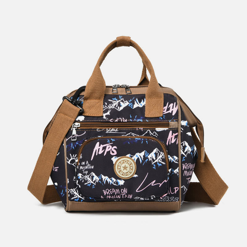 Functional Waterproof Crossbody Bag Convertible Mini Backpack Mommy Bag