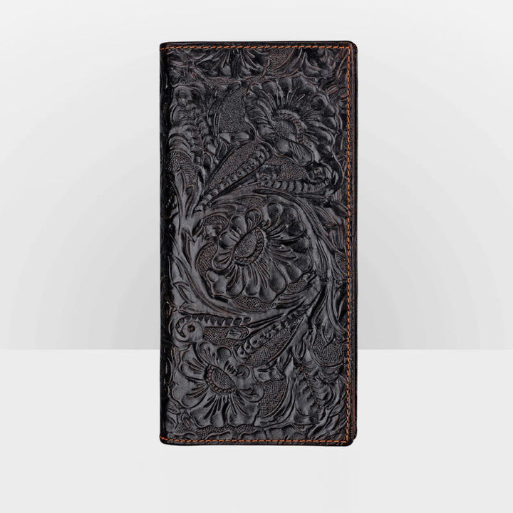 Real Leather Crocodile Engraved Wallet Retro Bifold Wallet