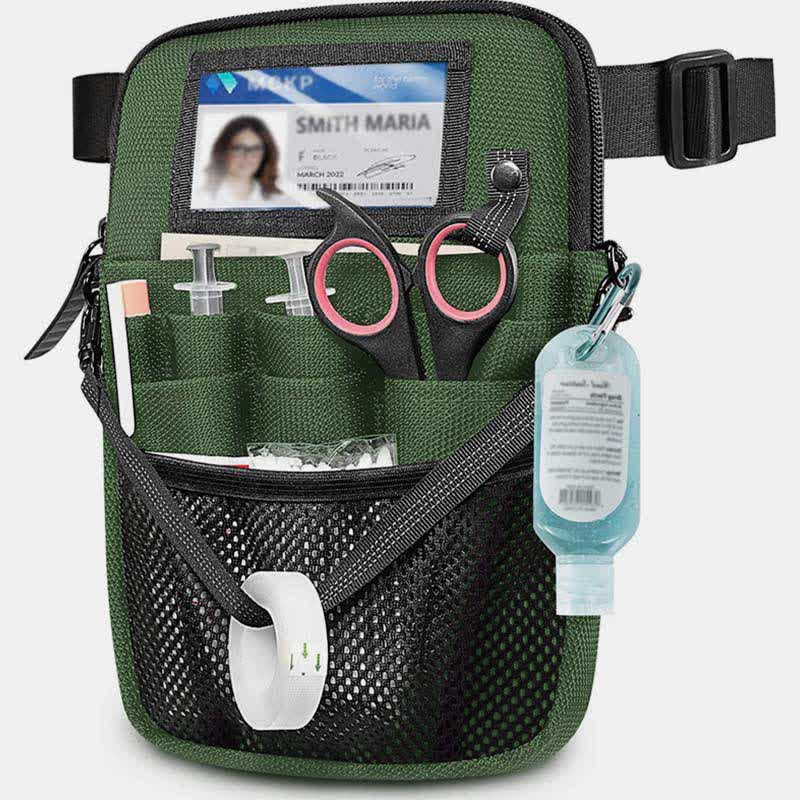 Nursing Waist Bag with Medical Gear Pockets Tape Holder Nurse Waist Pouch