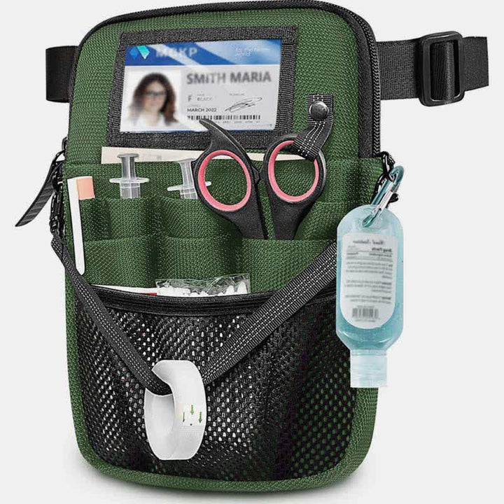 Nursing Waist Bag with Medical Gear Pockets Tape Holder Nurse Waist Pouch