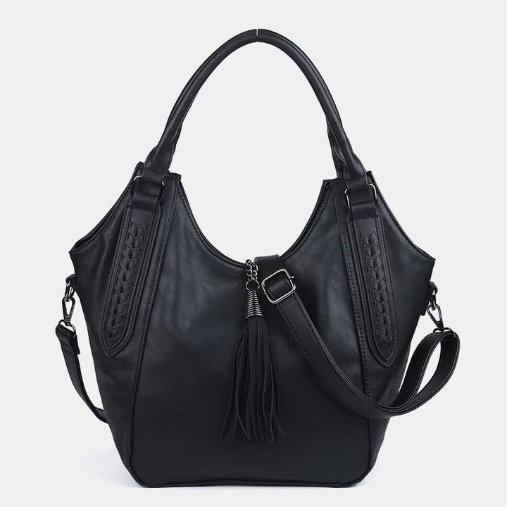 Hobo Bag for Women Tassel Ladies Handbags Leather Crossbody Shoulder Purse