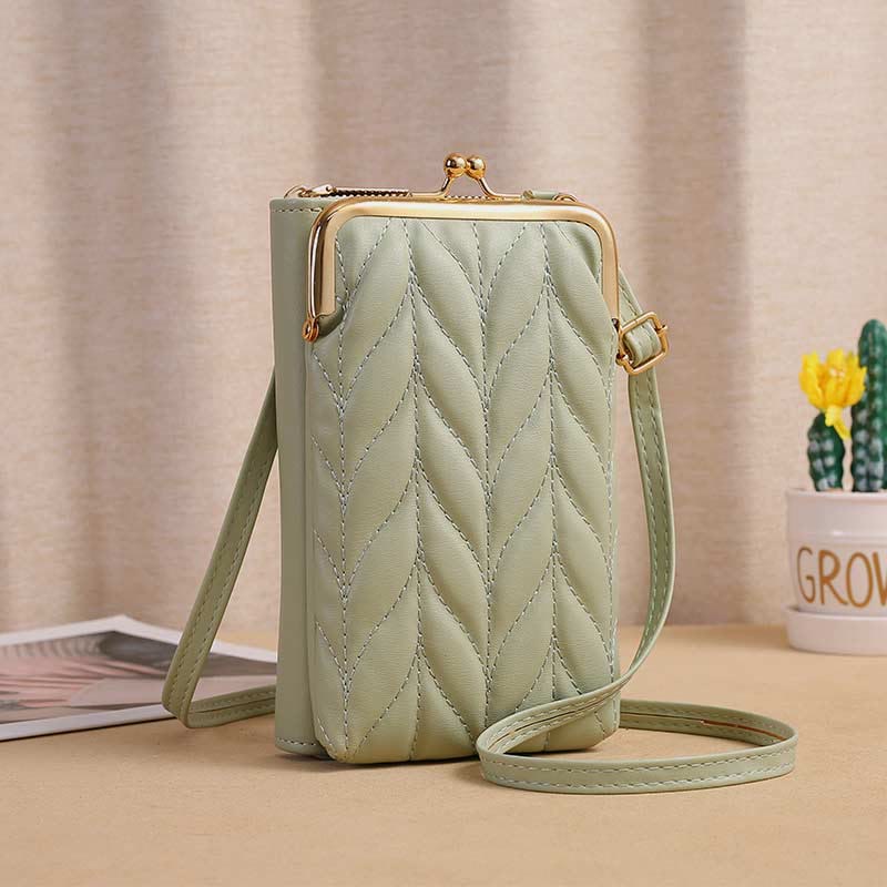 Leather Phone Bag For Women Large Capacity Crossbody Coin Wallet