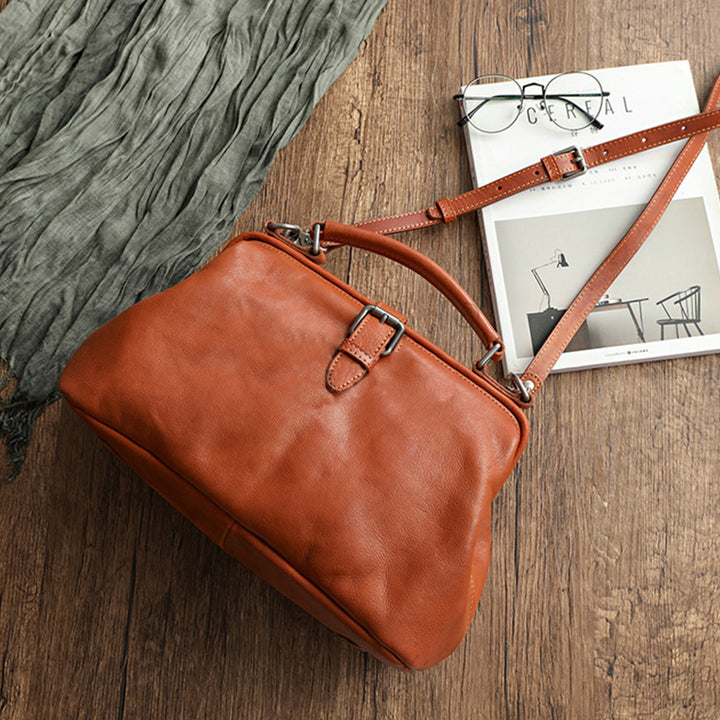 Retro Handmade Real Leather Handbag