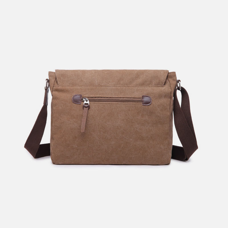 Messenger Bag for Men Large Capacity Casual Canvas Shoulder Bag