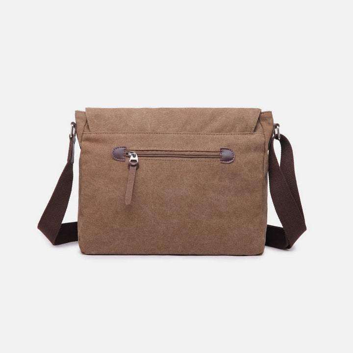 Messenger Bag for Men Large Capacity Casual Canvas Shoulder Bag