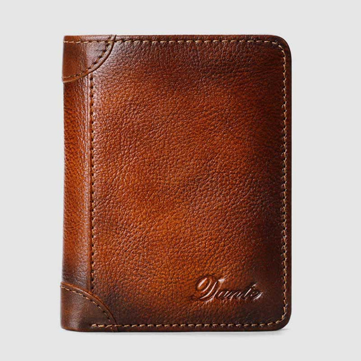 RFID Genuine Leather Vintage Card Holder Wallet